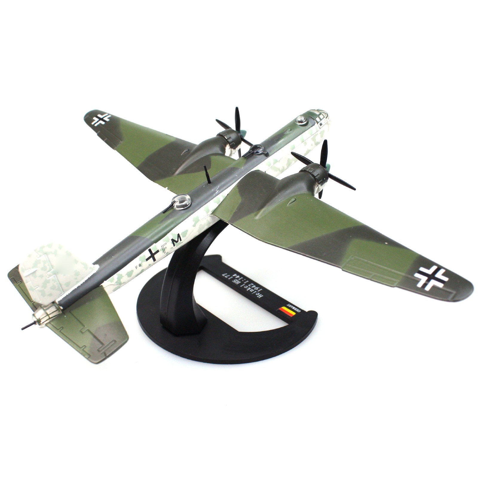 1PCS Diecast Alloy 1/144 WWII Luftwaffe Heinkel He 177 Griffin Bomber Toy Gift