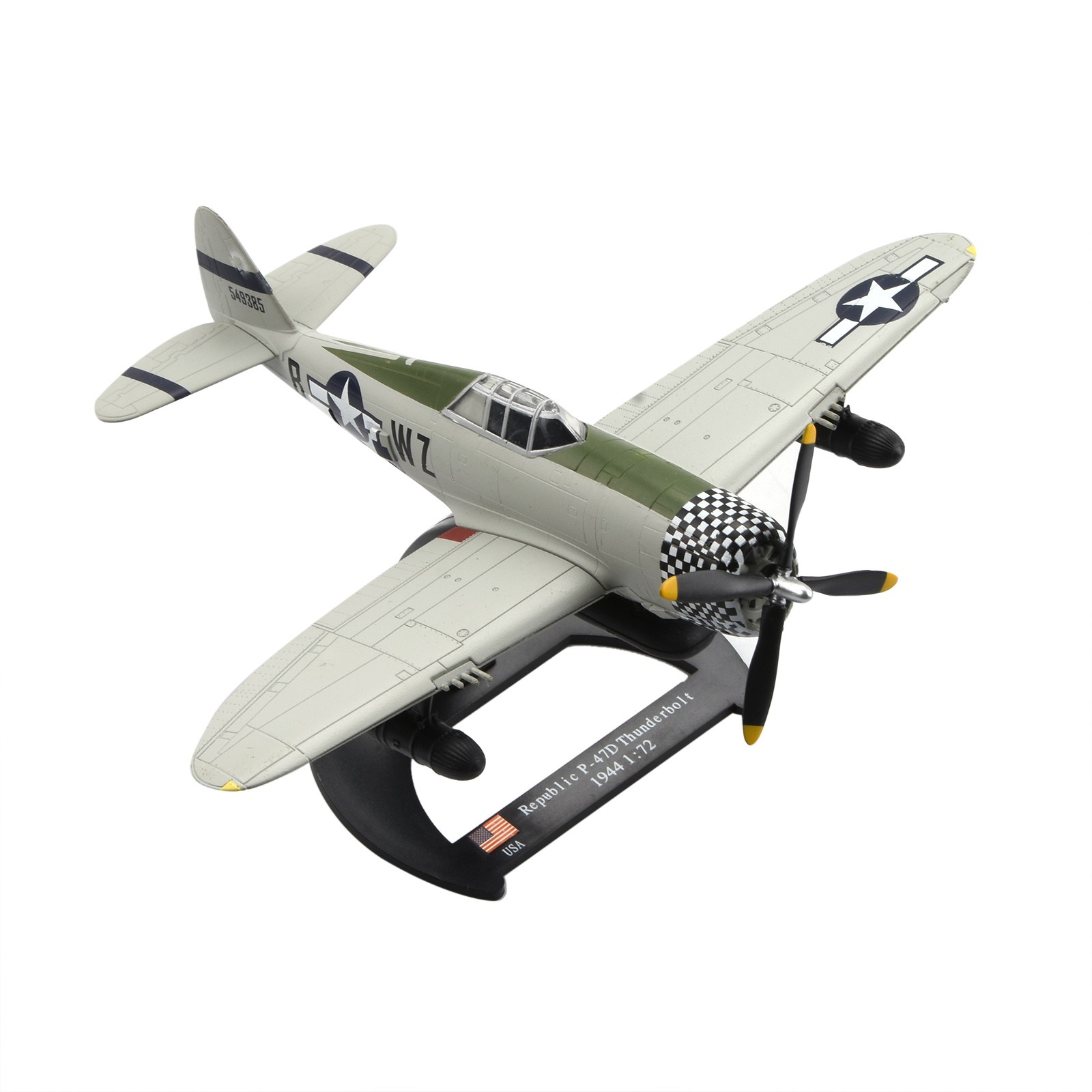 Republic P-47D Thunderbolt 1:72 Diecast Model WWII USAAF Fighter Display Stand