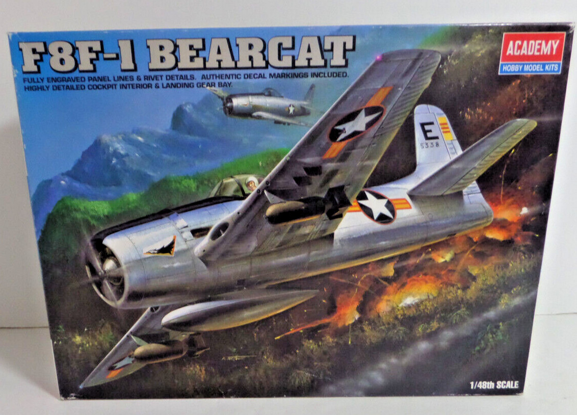 F8F-1 Bearcat 1/48 scale Academy 2186 2000 sealed bags