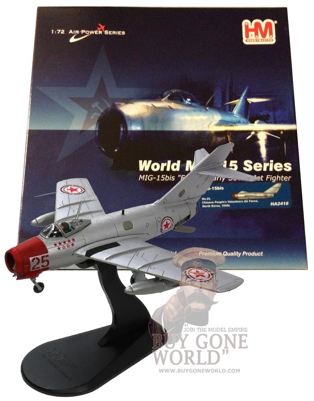 MIG-15BIS RED 25 CPVAF D.P.R.K 1950’S – HOBBY MASTER HA2418 1/72