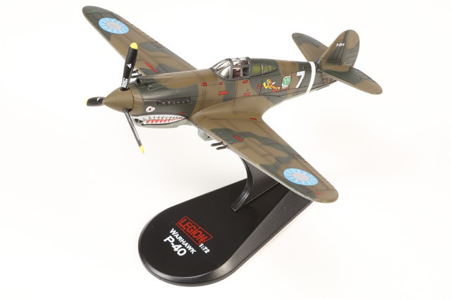14623LA Legion Models P-40B Warhawk 1/72 Model White 7 AVG Flying Tigers 1st PS
