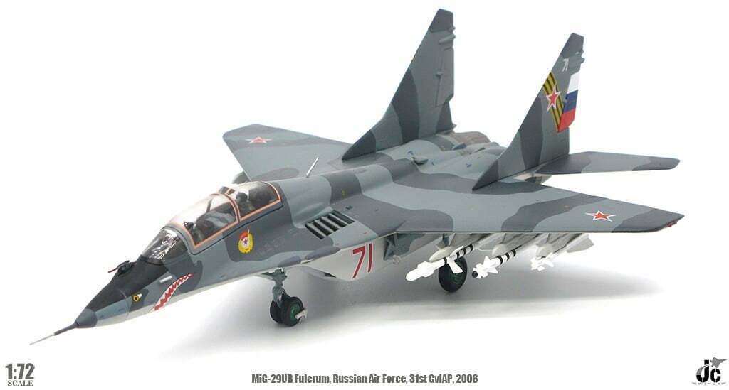 MIG-29UB FULCRUM RUSSIAN AIR FORCE 31ST GVIAP 2006 – JC WINGS JCW72MG29009 1/72
