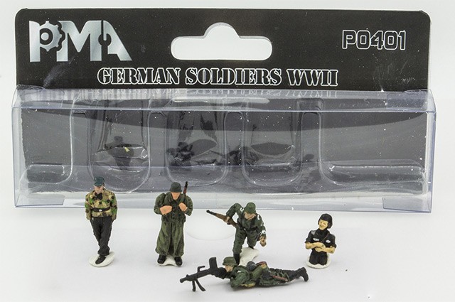 P0401 Precision Model Art 1/72 Model German Army Tank Crew 5-Piece Set
