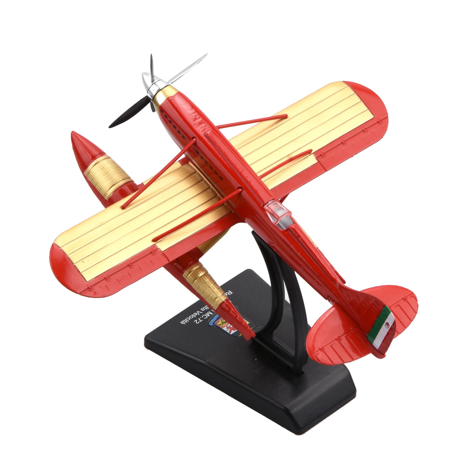 Good Quality 12cm Diecast Alloy 1/72 Scale WWI Italy Macchi MC.72 Seaplane Gift