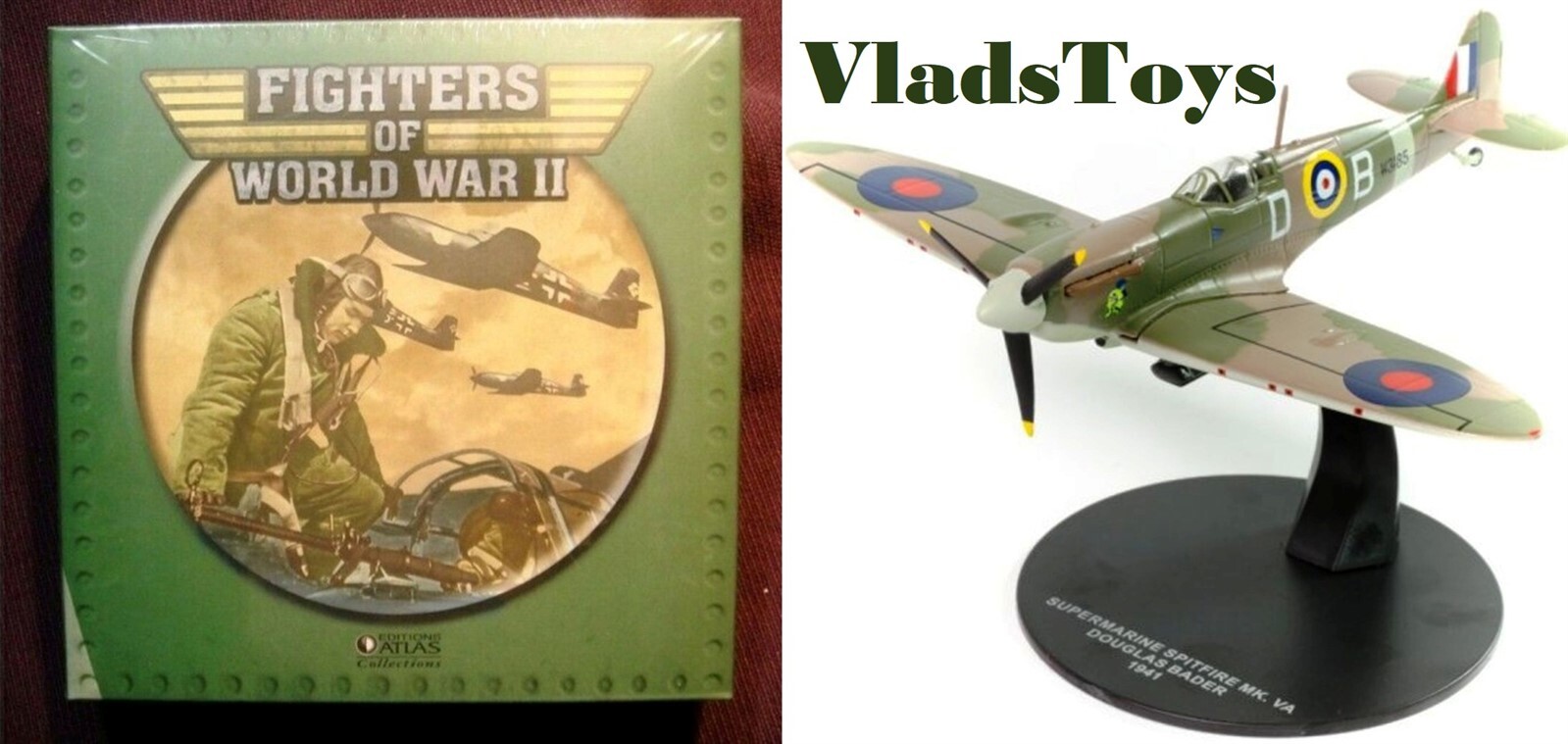 Atlas 1/72 Supermarine Spitfire Mk V RAF Tangmere Wing, Douglas Bader 7896-009