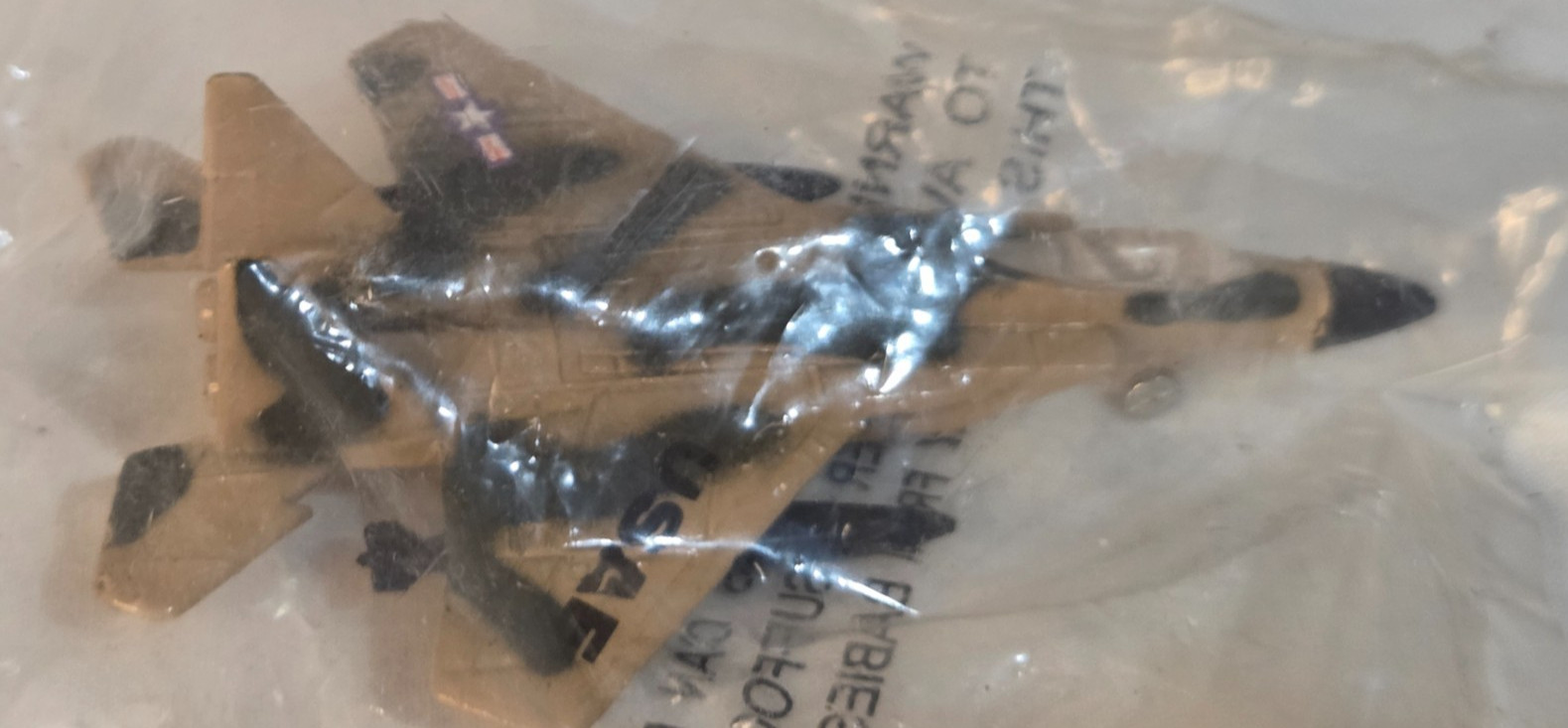 RealToy F-117 Nighthawk Diecast Mititary Jet Black NIB A157