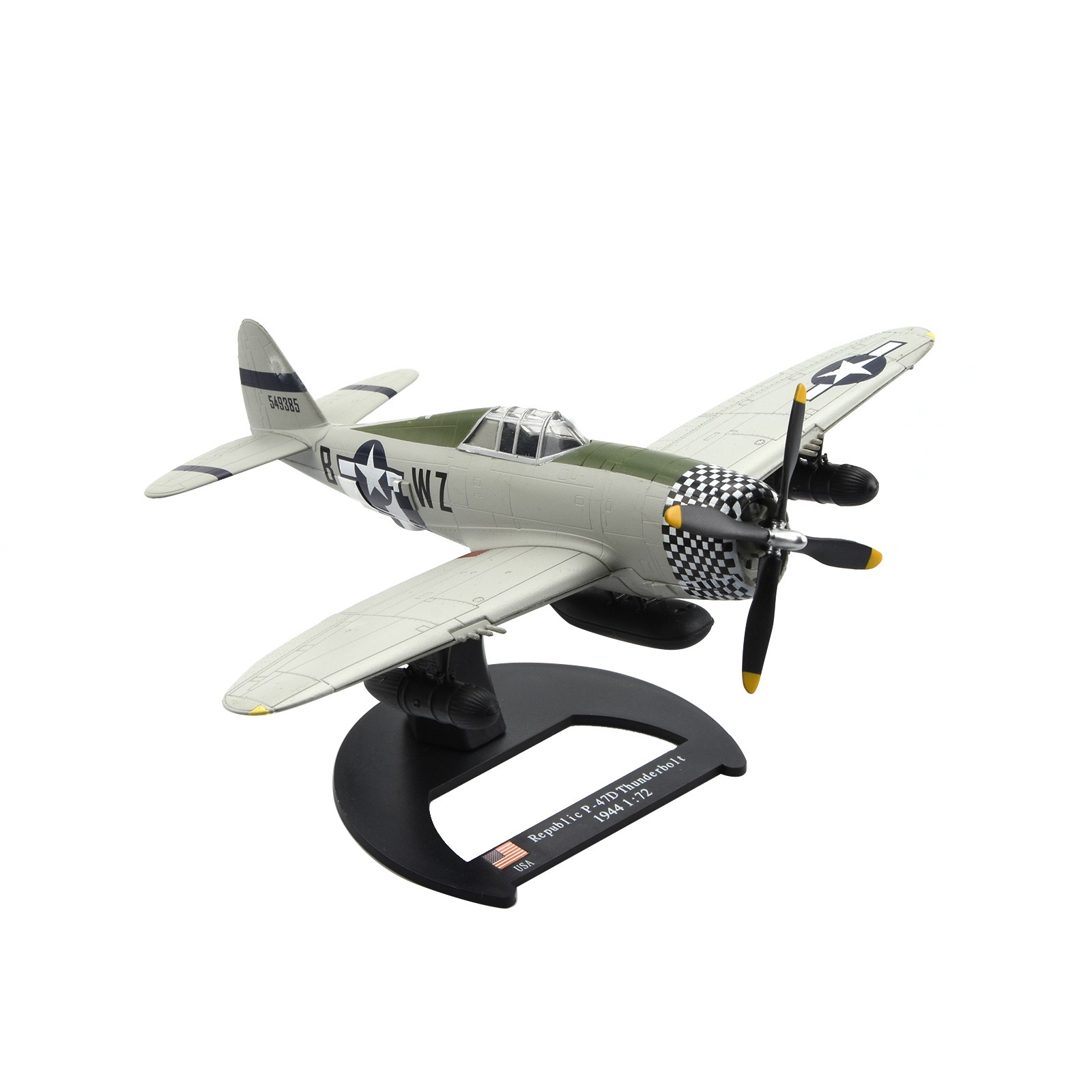 P-47D Thunderbolt Model 1:72 Diecast For Republic WWII USAAF Fighter Stand