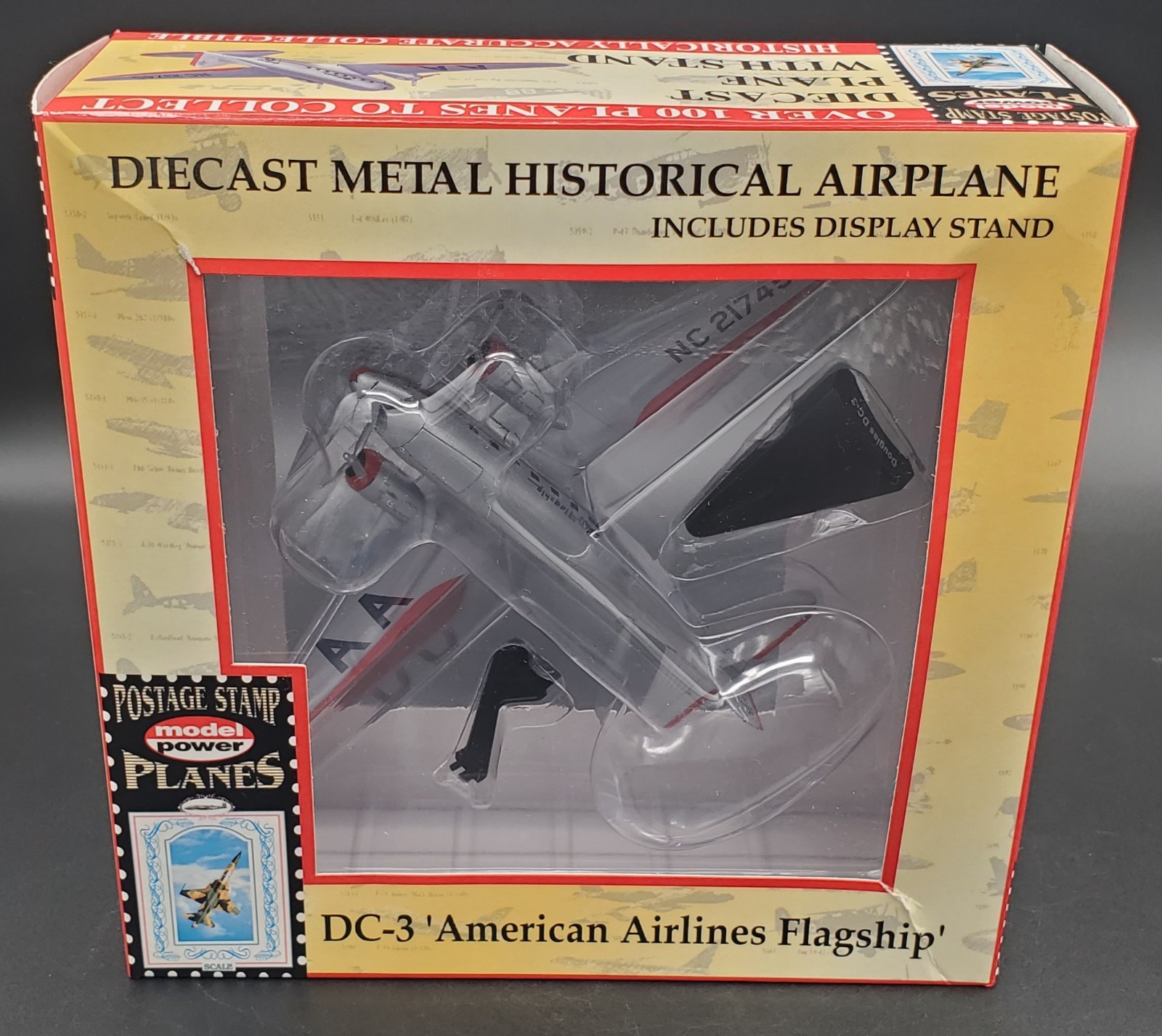 Model Power Postage Stamp Series DC-3 American Airlines Flagship Diecast #5559-1