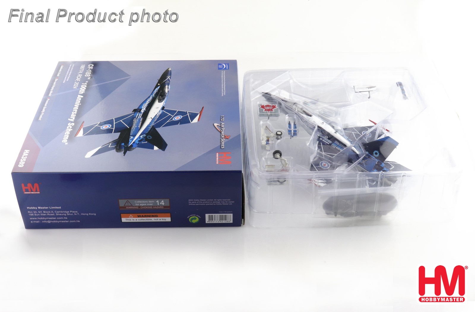 Hobby Master HA3589 RCAF CF-188 ‘100th Anniversary Scheme’ 2024 1/72 Scale Model