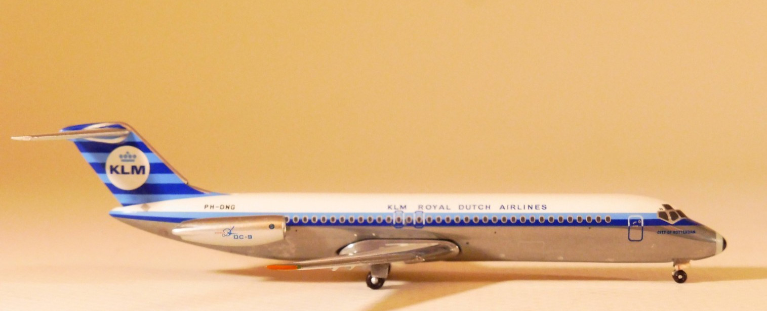 1/400 Aeroclassics KLM Royal Dutch Airlines DC-9-32 “City of Rotterdam” Polished