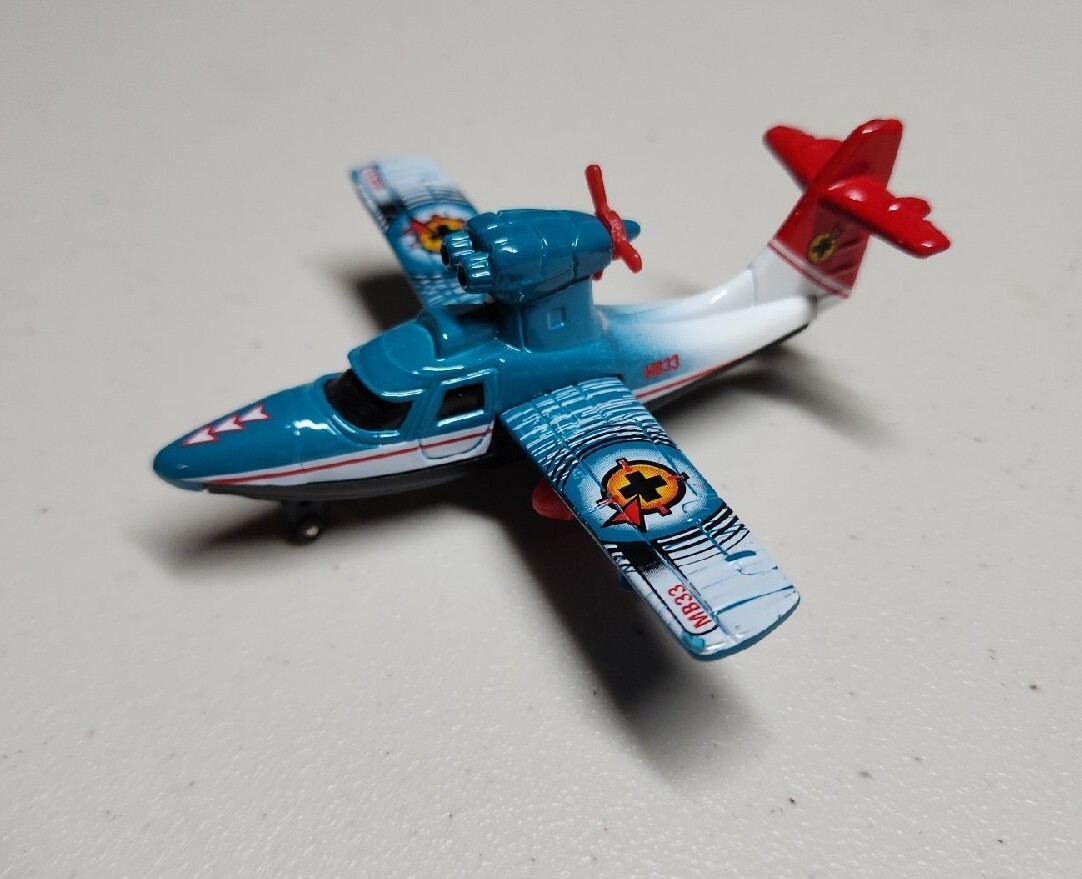 Matchbox Skybusters Diecast Airplane Search Plane Blue / White / Red