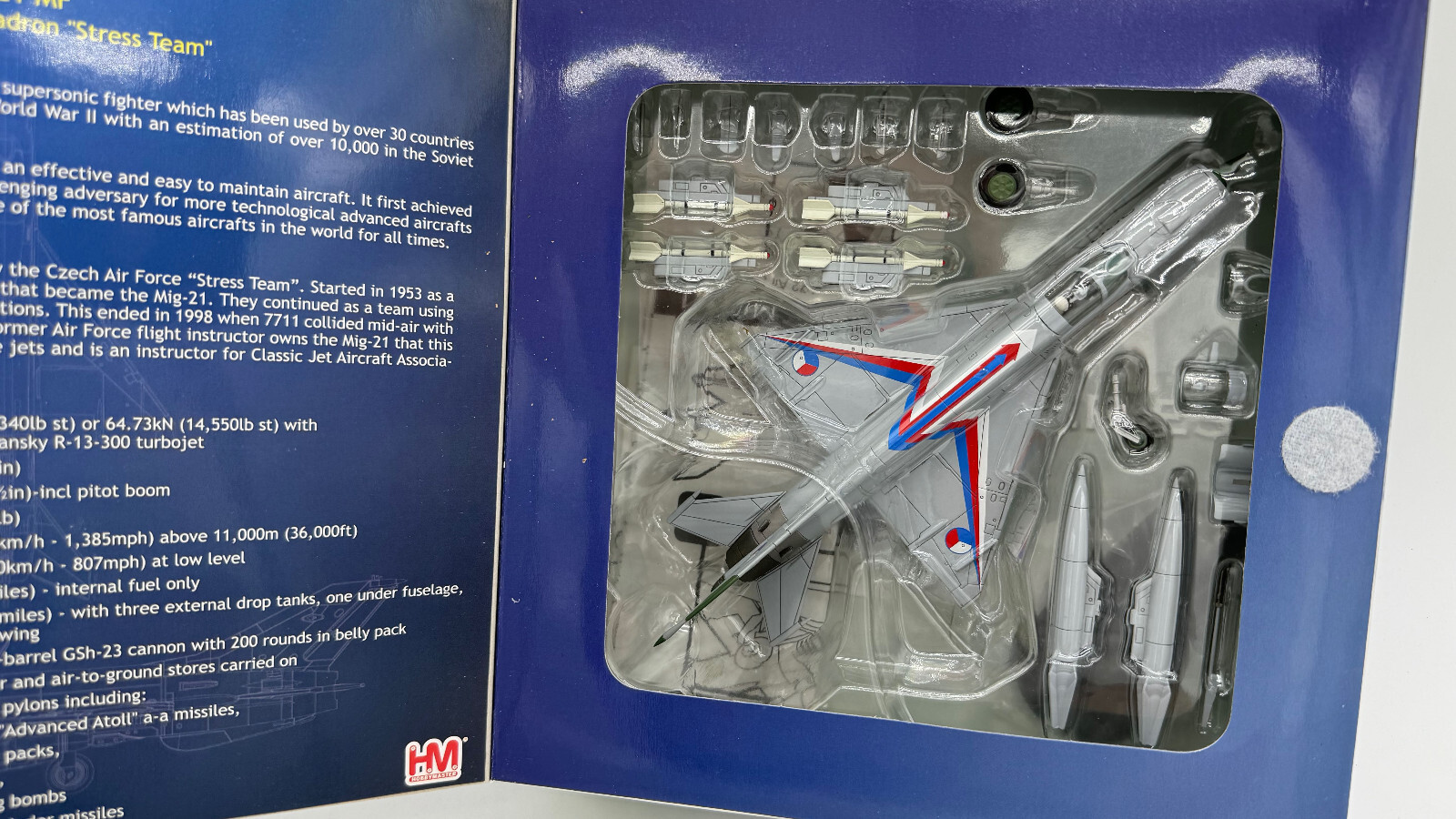 Hobby Master MiG-21 MF Czech AF Test Squadron Stress Team HA0140 HA 0140