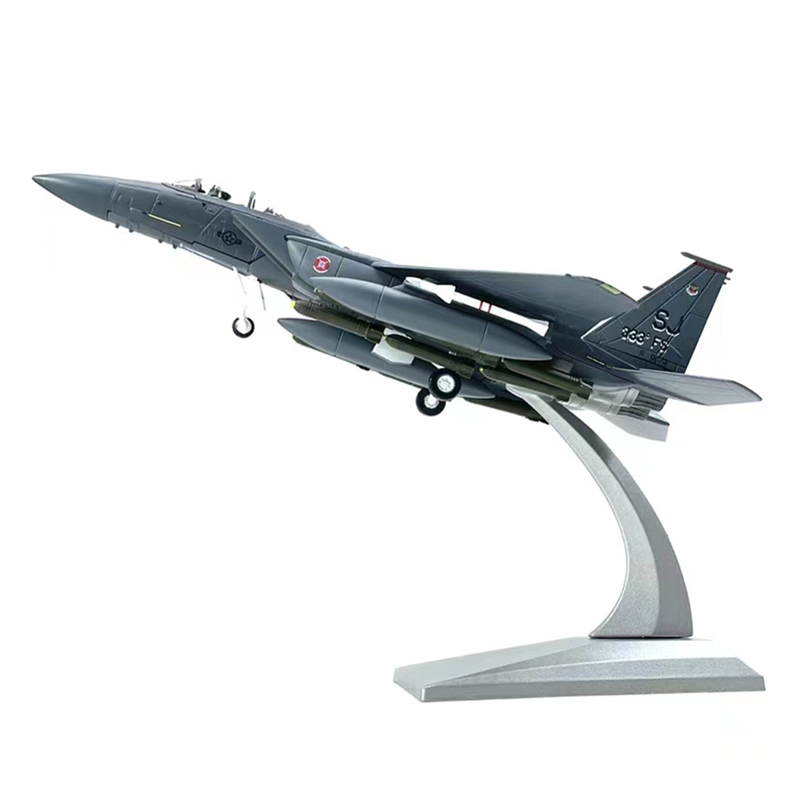 1/100 U.S. F-15E Strike Eagle Bomber Aircraft Plane Alloy Model With Stand d