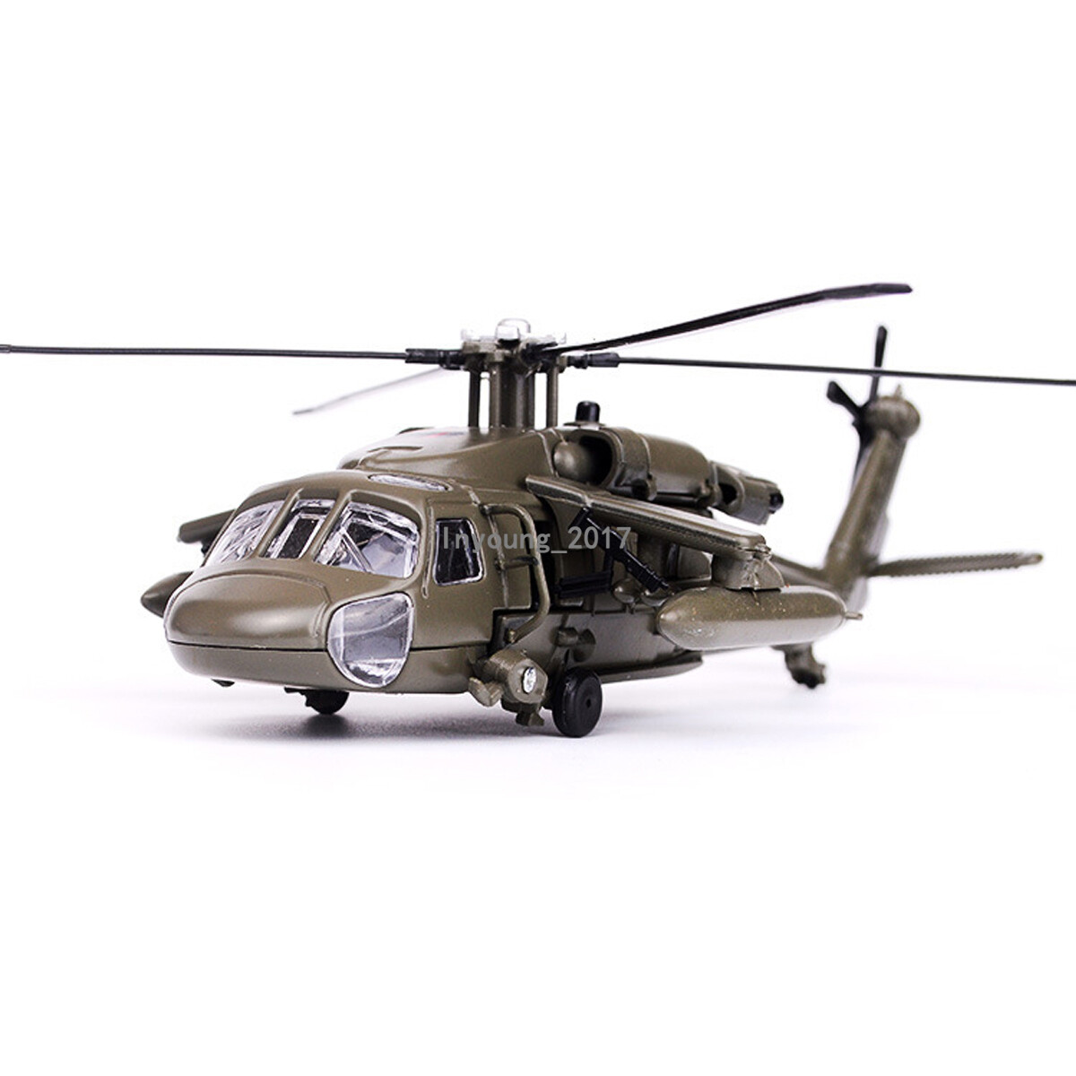 UH-60 Black Hawk Utility Helicopter Model Airplane Diecast Military Helicopter