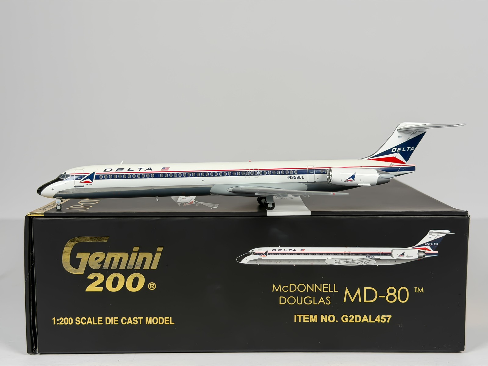 Delta Air Lines McDonnell Douglas MD-80 1:200 Gemini Jets N956DL (G2DAL457)