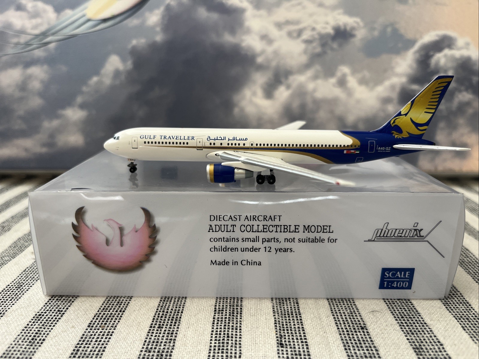 PHOENIX 1:400 GULF TRAVELER B 767 -300ER A40-GZ LIMITED EDITION
