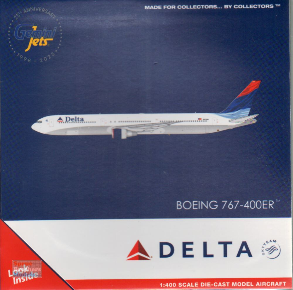 GEMGJ2158 1:400 Gemini Jets Delta Airlines B767-400ER #N829MH
