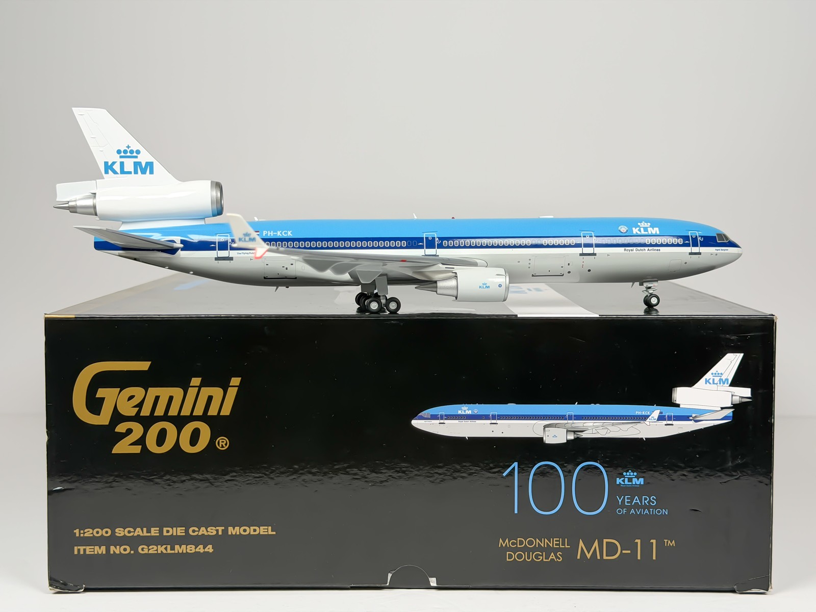 KLM Royal Dutch Airlines McDonnell Douglas MD-11 1:200 Gemini Jets PH-KCK