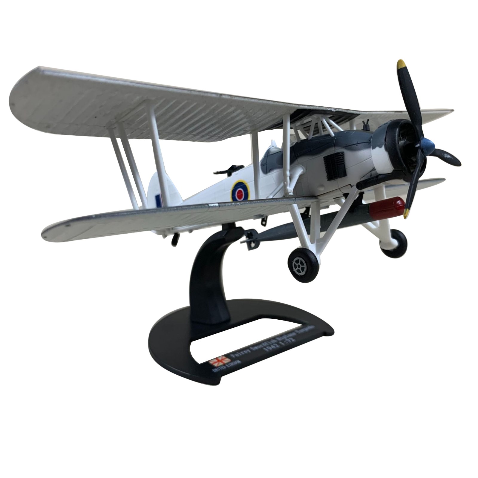 1/72 WWII British Navy Fairey Swordfish Aircraft Alloy Model Perfect Toy Gifts