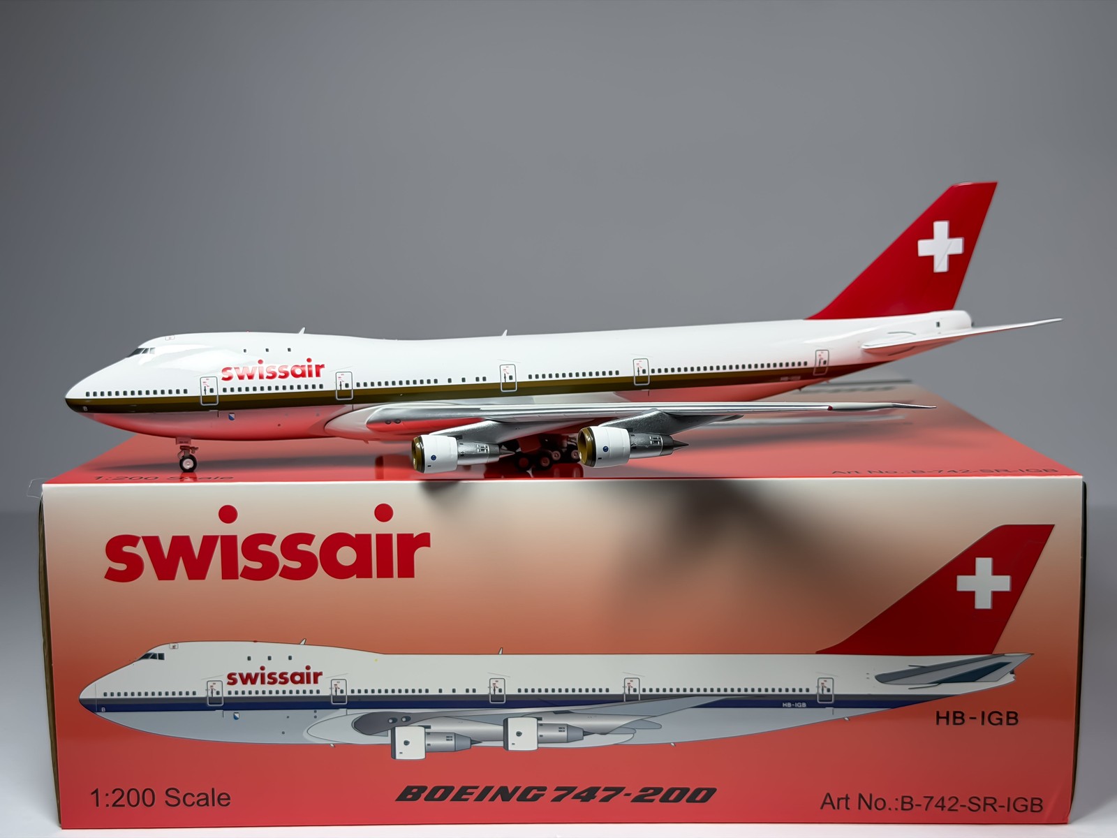 Swissair Boeing 747-200 1:200 Inflight200 HB-IGB (B-742-SR-IGB)