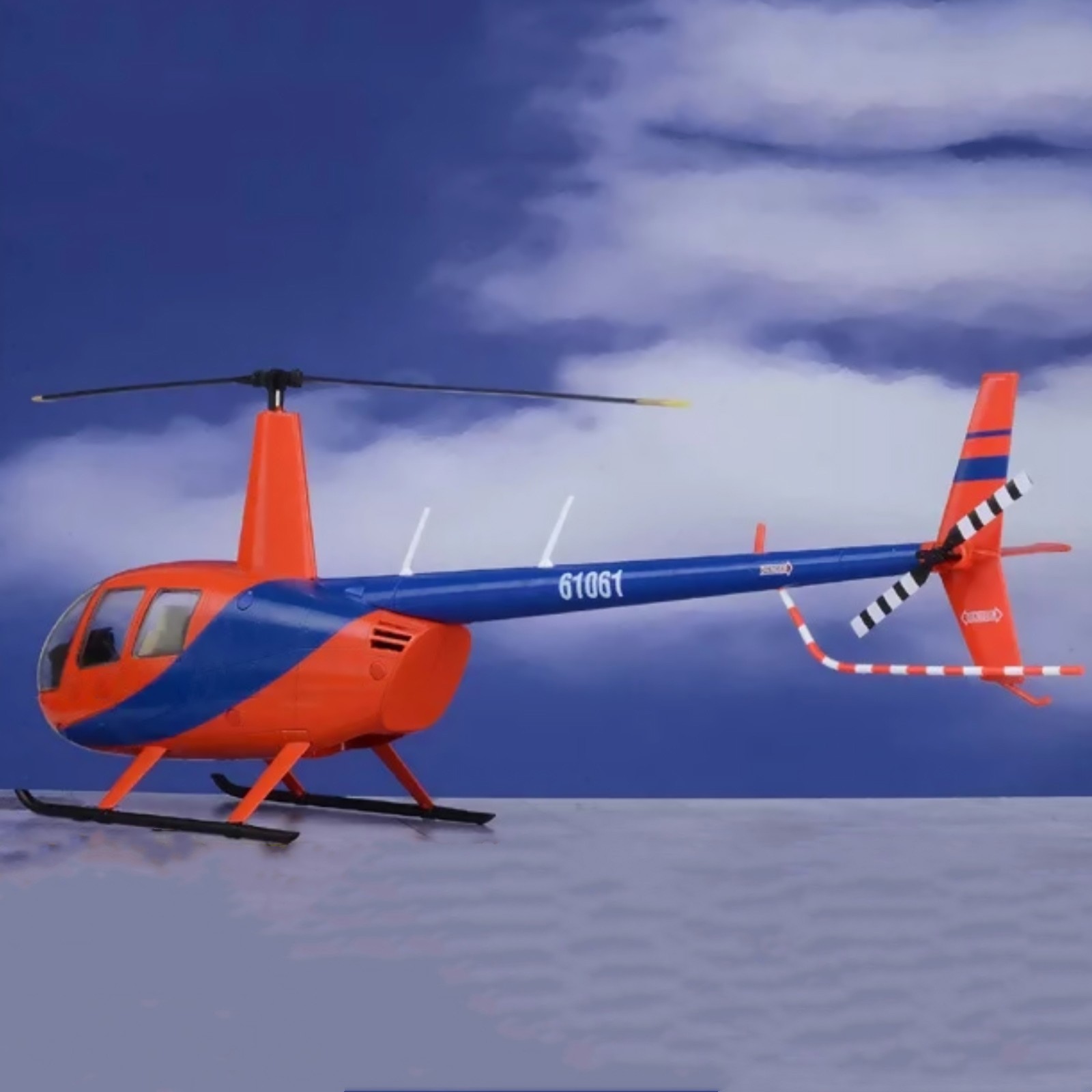 37cm Alloy 1/32 Scale R44 Raven Helicopter Aircraft Model Plane Toy Collection