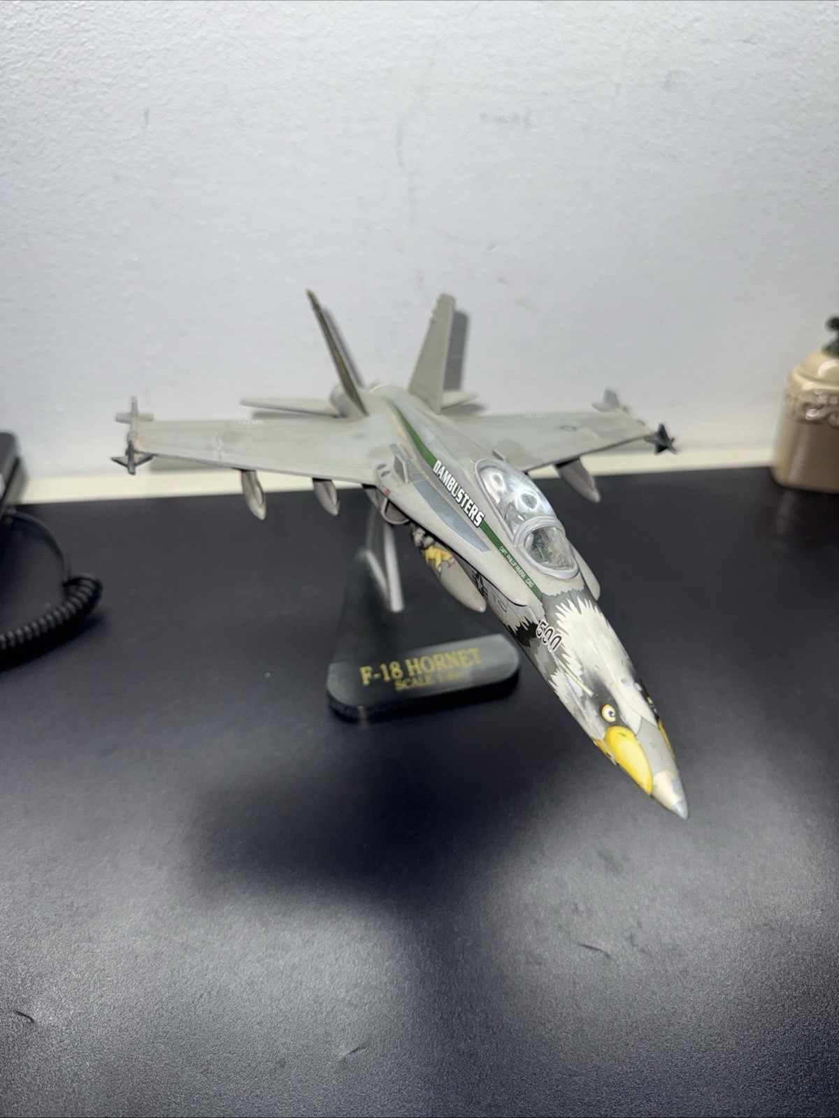F-18 Hornet Fighter Jet Airplane Dambusters Diecast 1:48 Scale Capt Rivera CAG