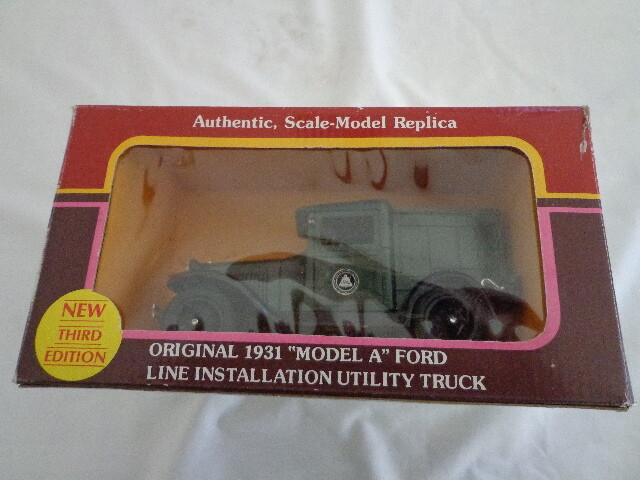 1:25 ORIGINAL 1931 MODEL A FORD BELL SYSTEM LINE INSTALLATION UTILITY TRUCK
