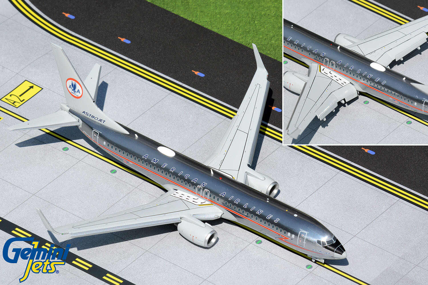 American 737-800 Flaps N905NN Astrojet Gemini Jets G2AAL990F Scale 1:200