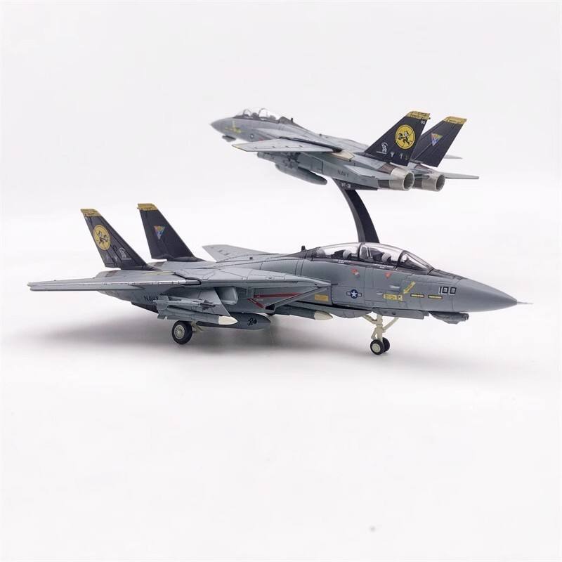1:100 F-14D Tomcat Bomb Cat Squadron VF31 Fighter Model Diecast MilitaryAircraft