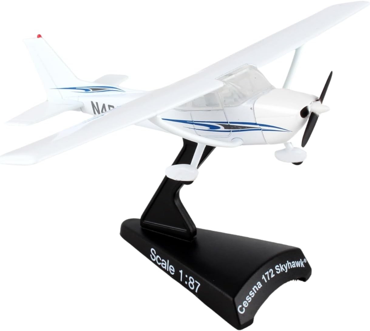 Worldwide Trading Postage Stamp PS5603-2 Cessna 172 Skyhawk 1:87 Diecast Display