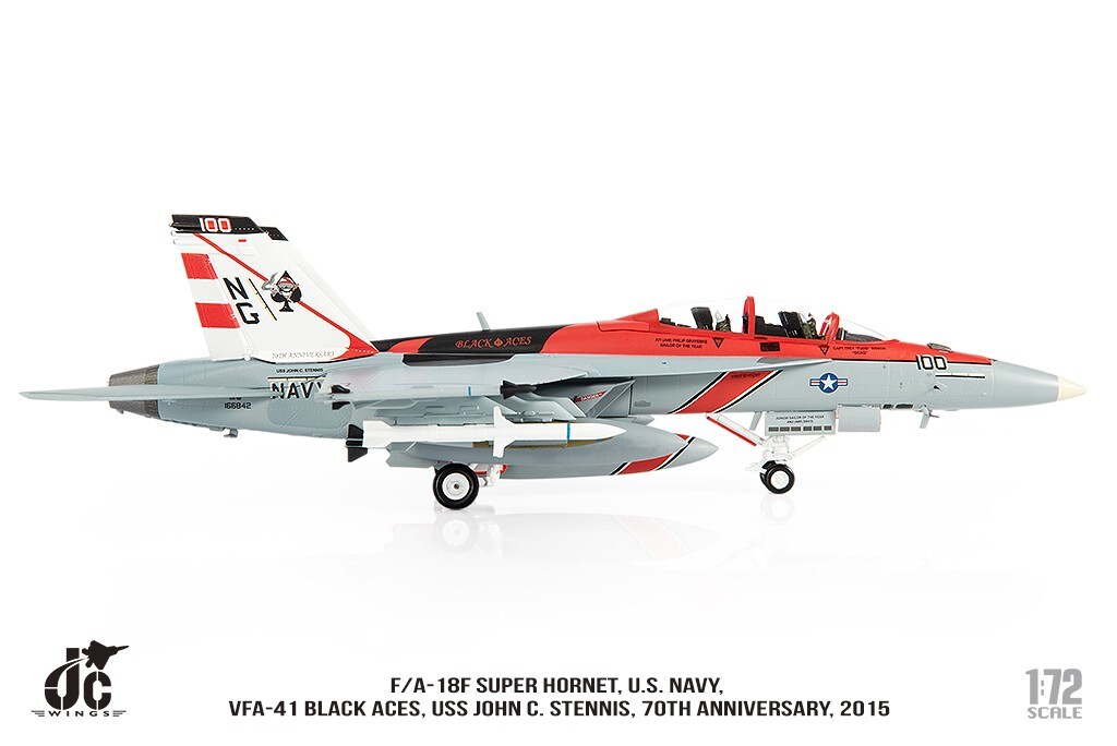 JC Wings 1/72 F/A-18F Super Hornet USN VFA-41 Black Aces JCW-72-F18-015