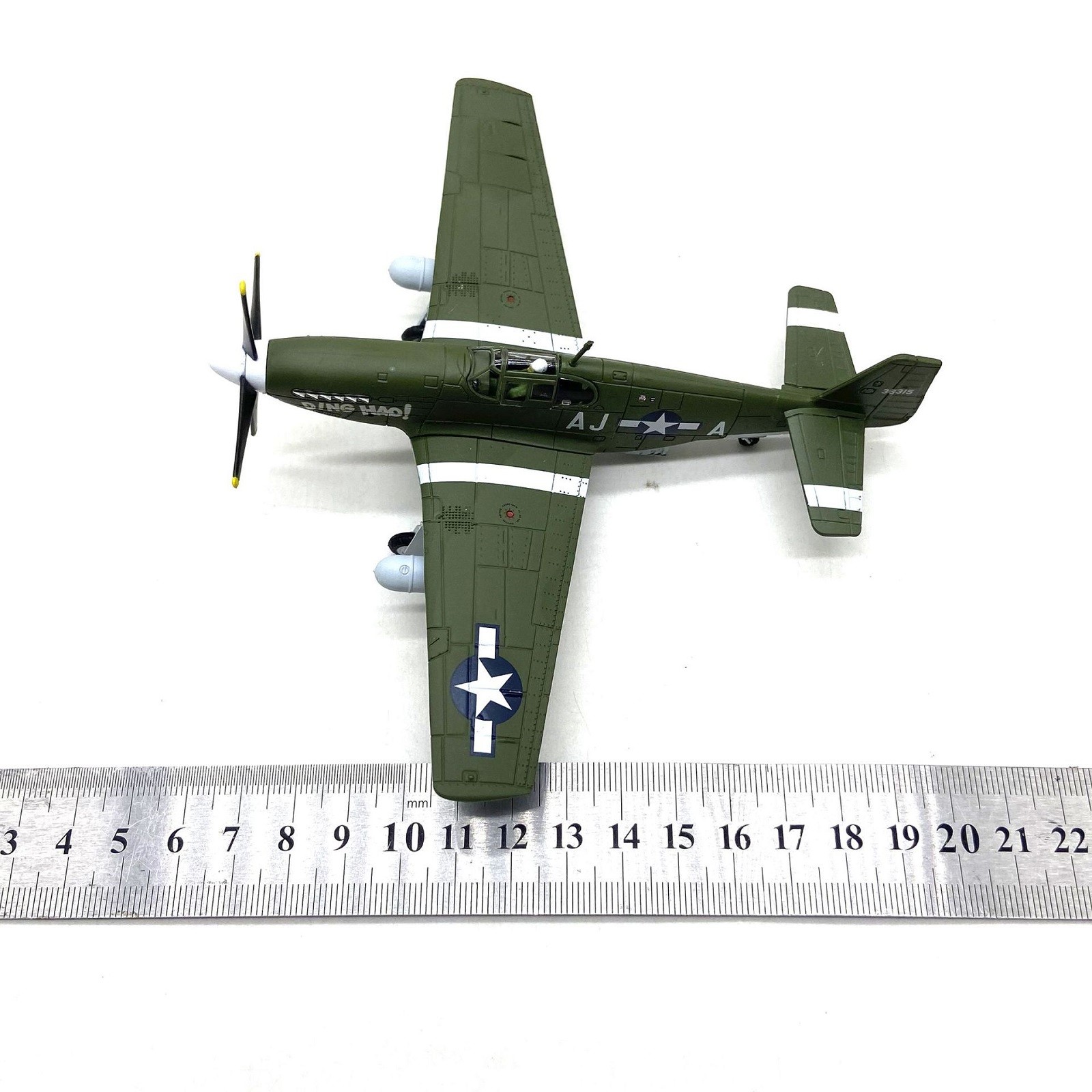1:72 Military WW2 P-51B Mustang Fighter Alloy Aircraft Model Plane Ornaments B