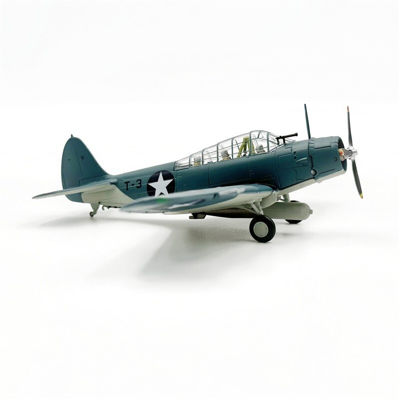 1/72 Wltk WWII US NAVY TBD-1 Devastator Bomber VT-8 USS Hornet Diecast Model