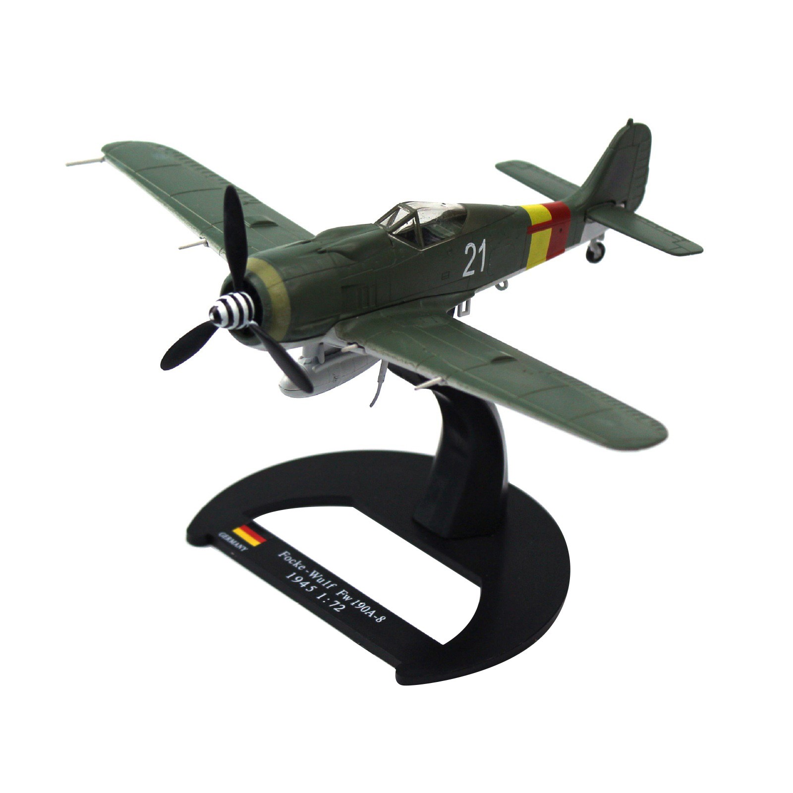 1/72 Scale Display Model Fw-190 Würger Fighter Aircraft German History
