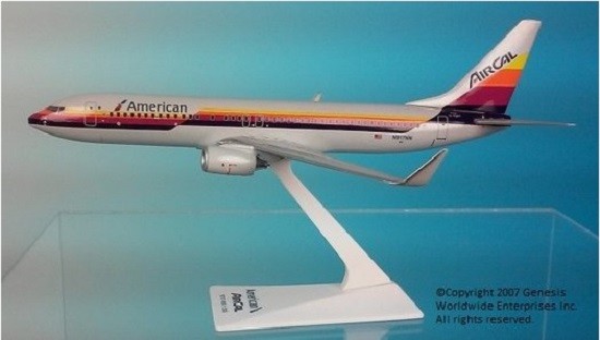 Flight Miniatures American Airlines Air Cal Heritage Livery Boeing 737-800 1/200