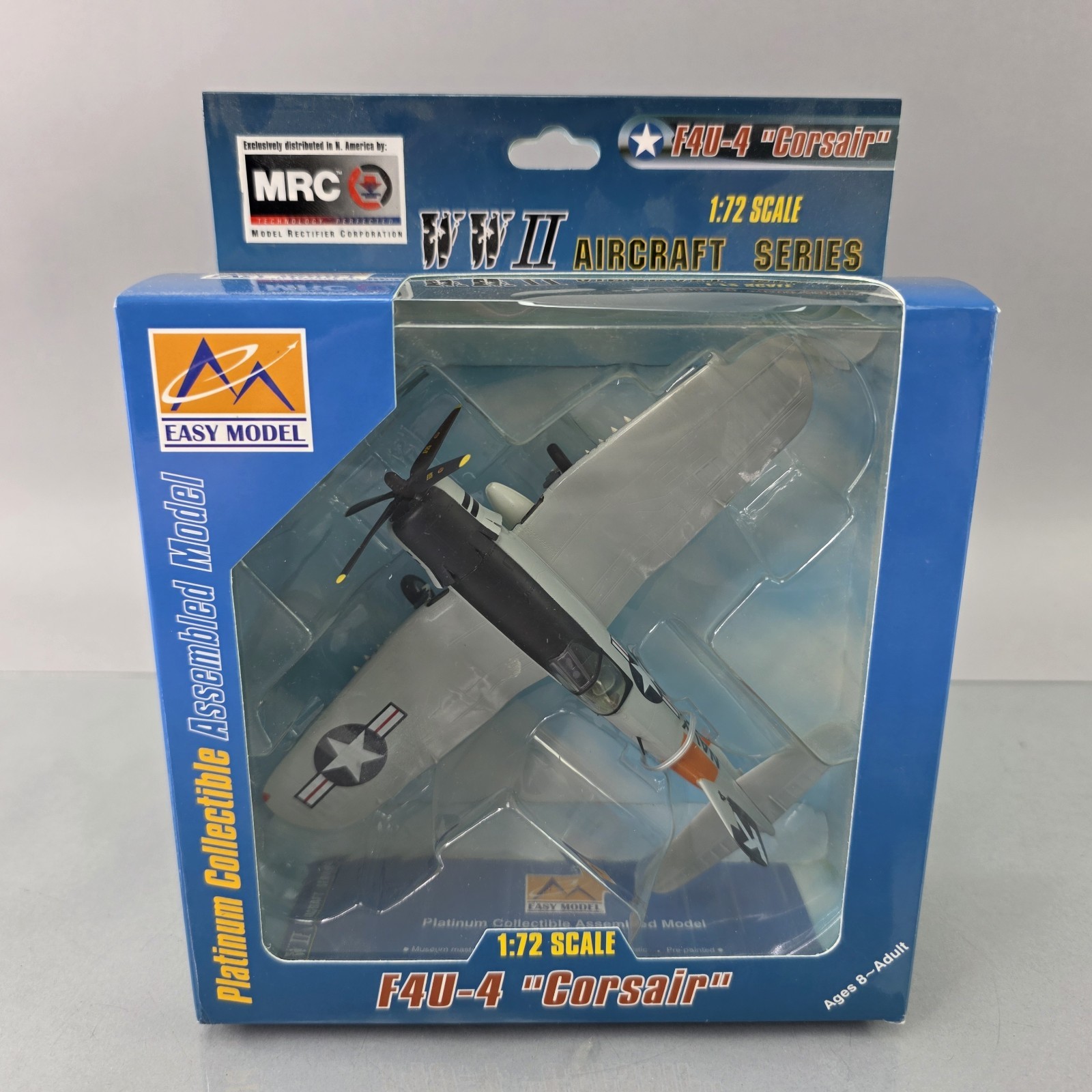 Easy Model 1:72 F4U-4 Corsair USN Kansas 1956 Model Plane 37240 Vintage NEW