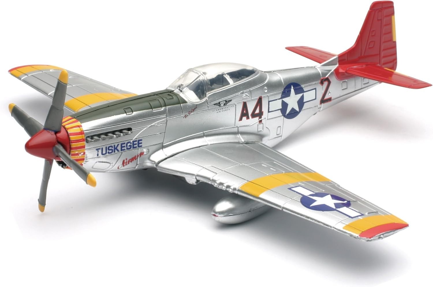 World War II Replica Fighter Air Planes ClassicAircraft P-51D Red Tails 1:48 by