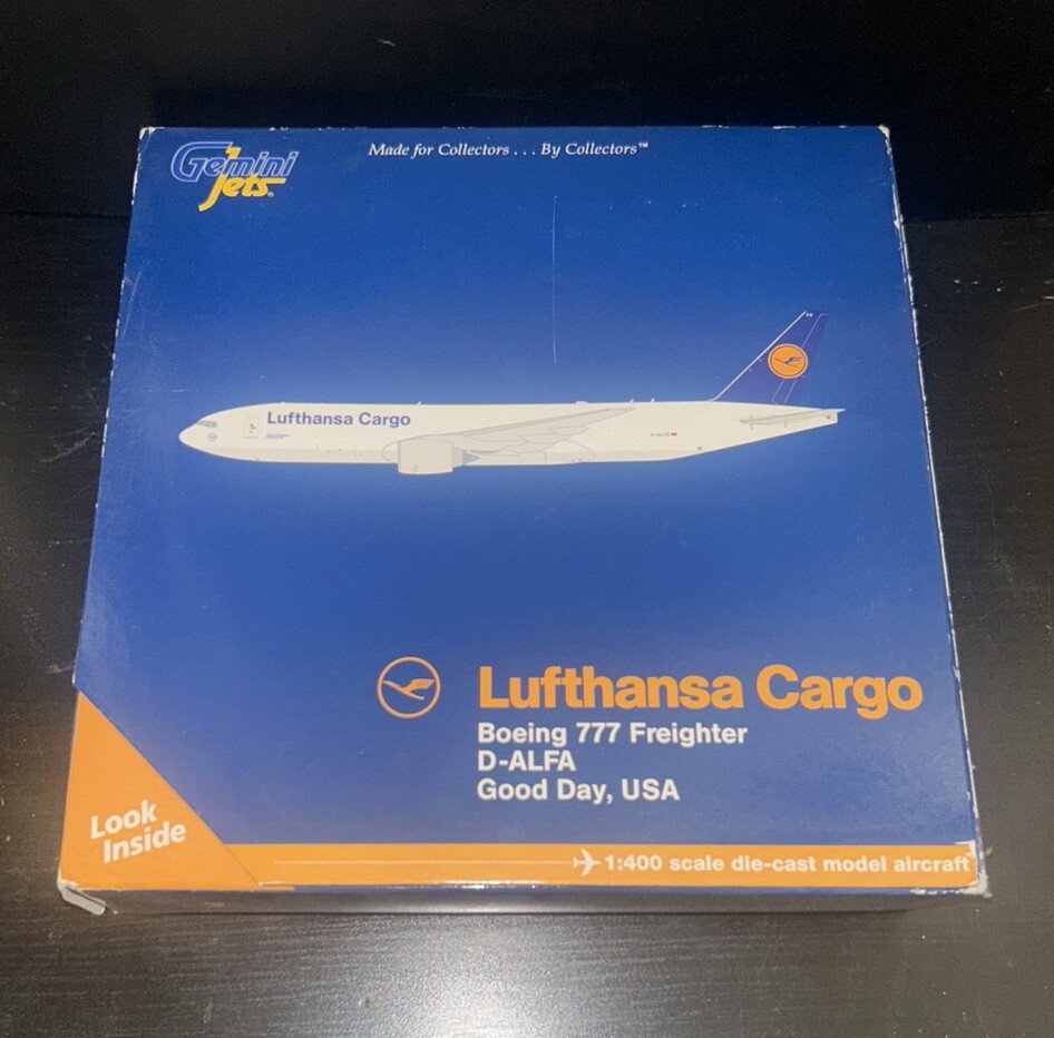 GeminiJets Lufthansa Cargo Boeing 777F D-ALFA GJDLH1346 1:400 Old Colors RARE