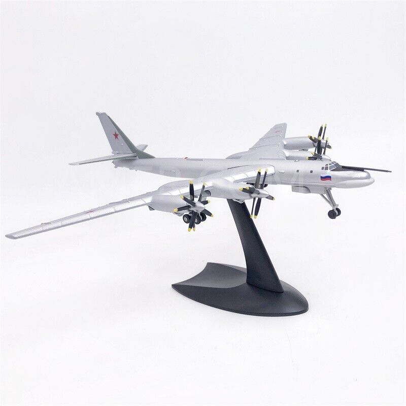AMER Russia Air Force Tu-95ms Bear Strategic Bomber 1/200 Diecast Aircraft Model