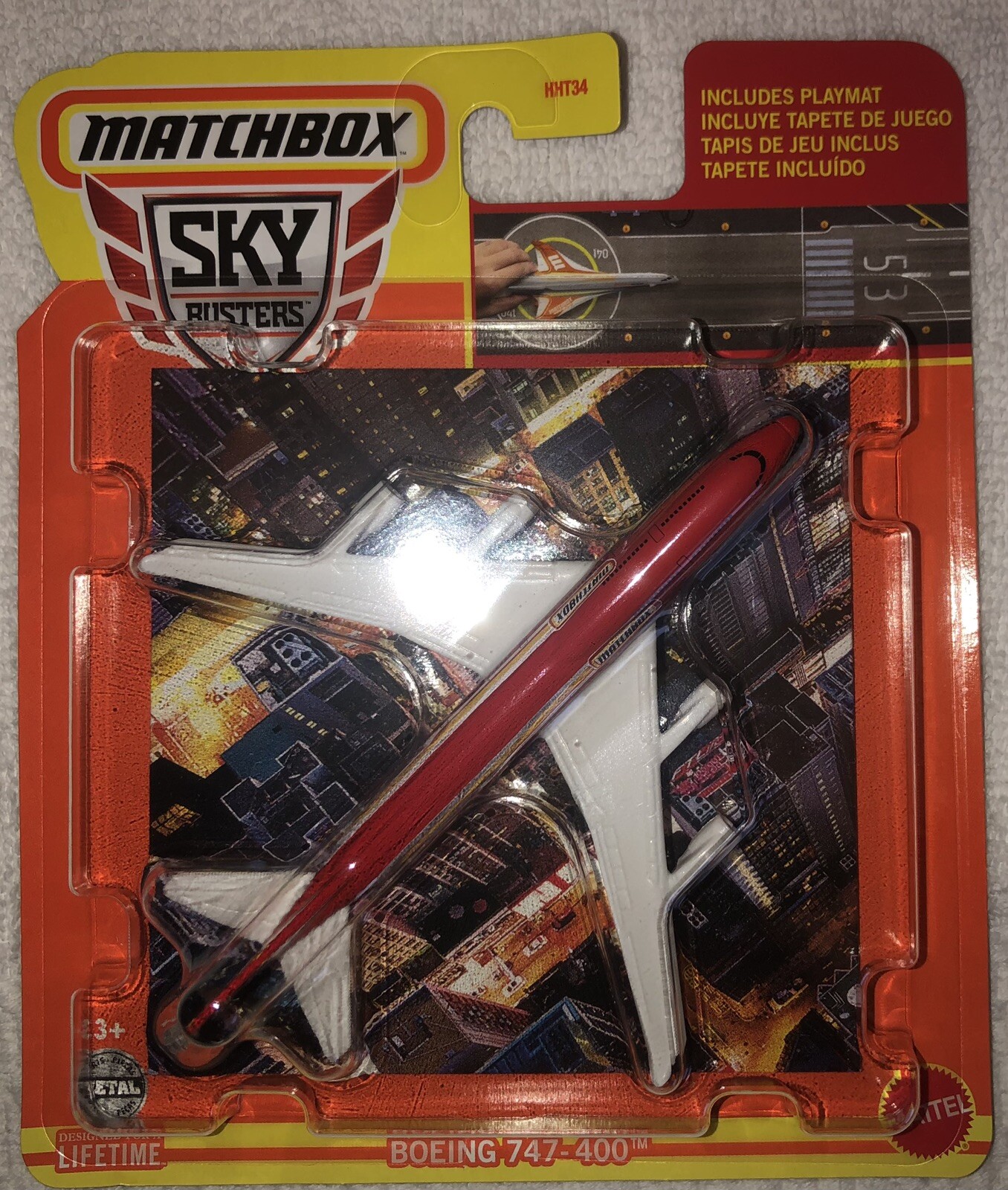 2023 Matchbox Sky Busters #14 Boeing 747-400 RED & WHITE SAME DAY SHIPPING