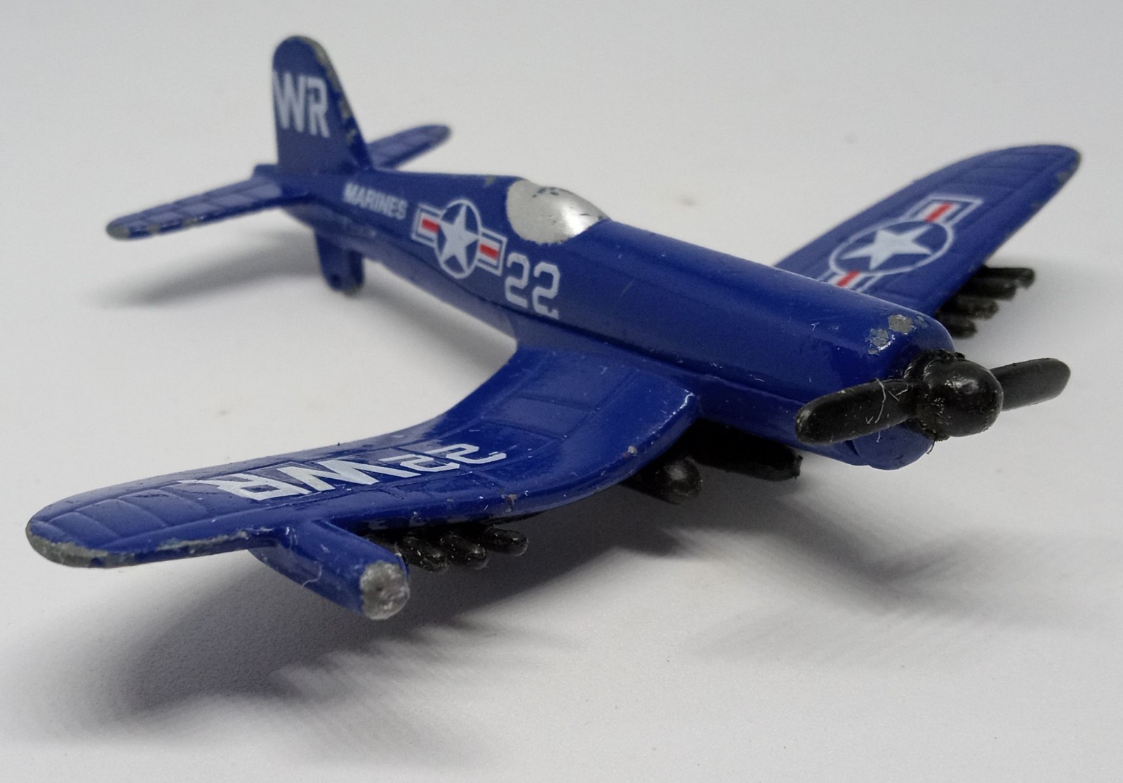Vought F4U-4 Corsair Fighter Plane A116 US Marine Corps WWII Loose Diecast 3″
