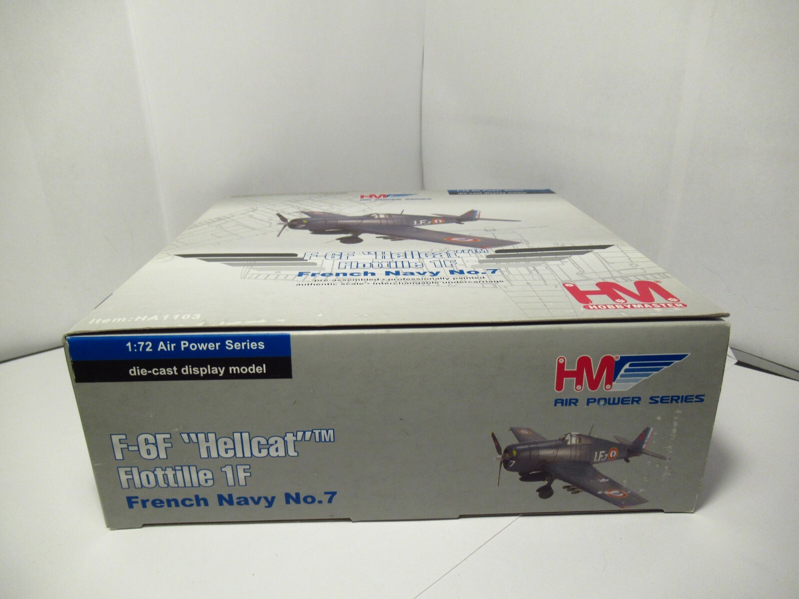 HobbyMaster HM 1/72 F-6F Hellcat Flottille 1F French Navy Air Power Series No 7