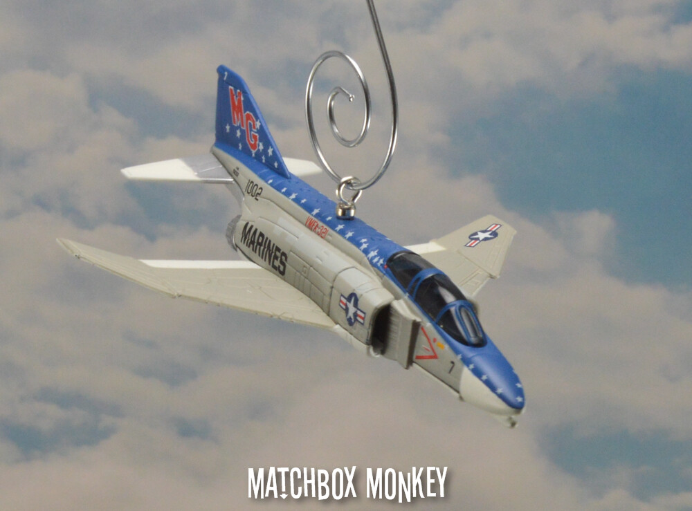 Phantom II F-4C US Marines Hell’s Angels Christmas Ornament Airplane Jet F4 F4C