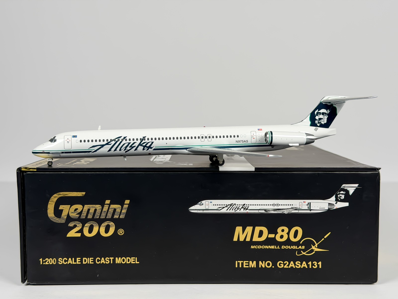 Alaska Airlines McDonnell Douglas MD-80 1:200 Gemini Jets N975AS (G2ASA131)