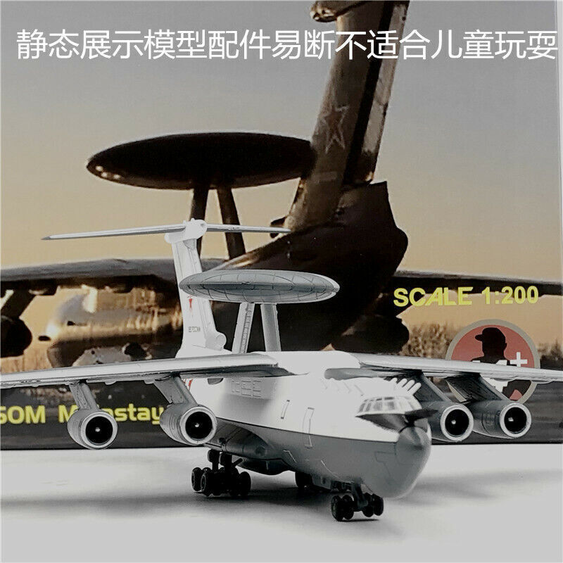 WLTK Soviet Air Force Beriev A-50 Mainstay AEW&C Aircraft 1/200 Diecast Model