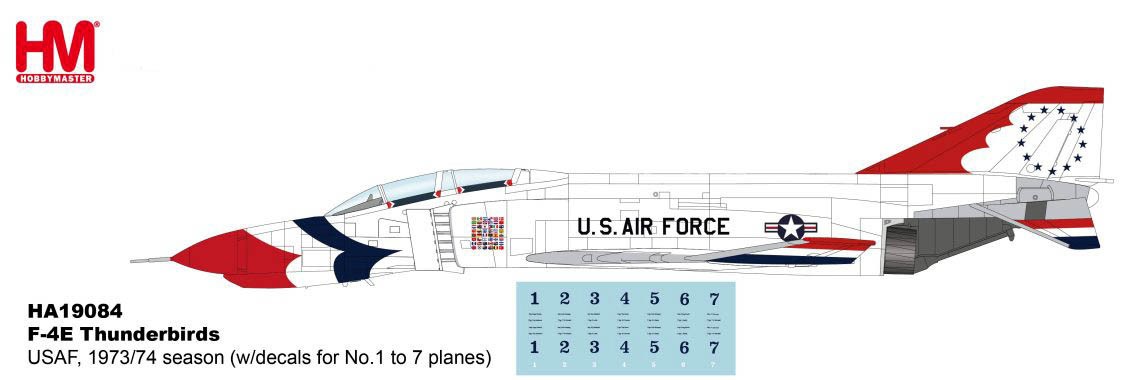 Hobby Master 1/72 HA19084 F-4E Phantom II Thunderbirds “with decals” INSTOCK!!
