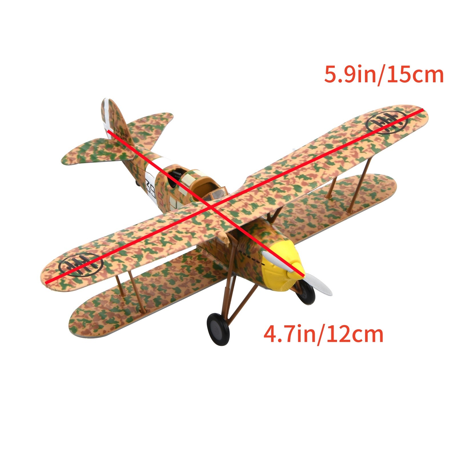 For IMAM Ro.37 Bomber Fighter 1:72 Alloy Model Italian Air Force Desktop Decor