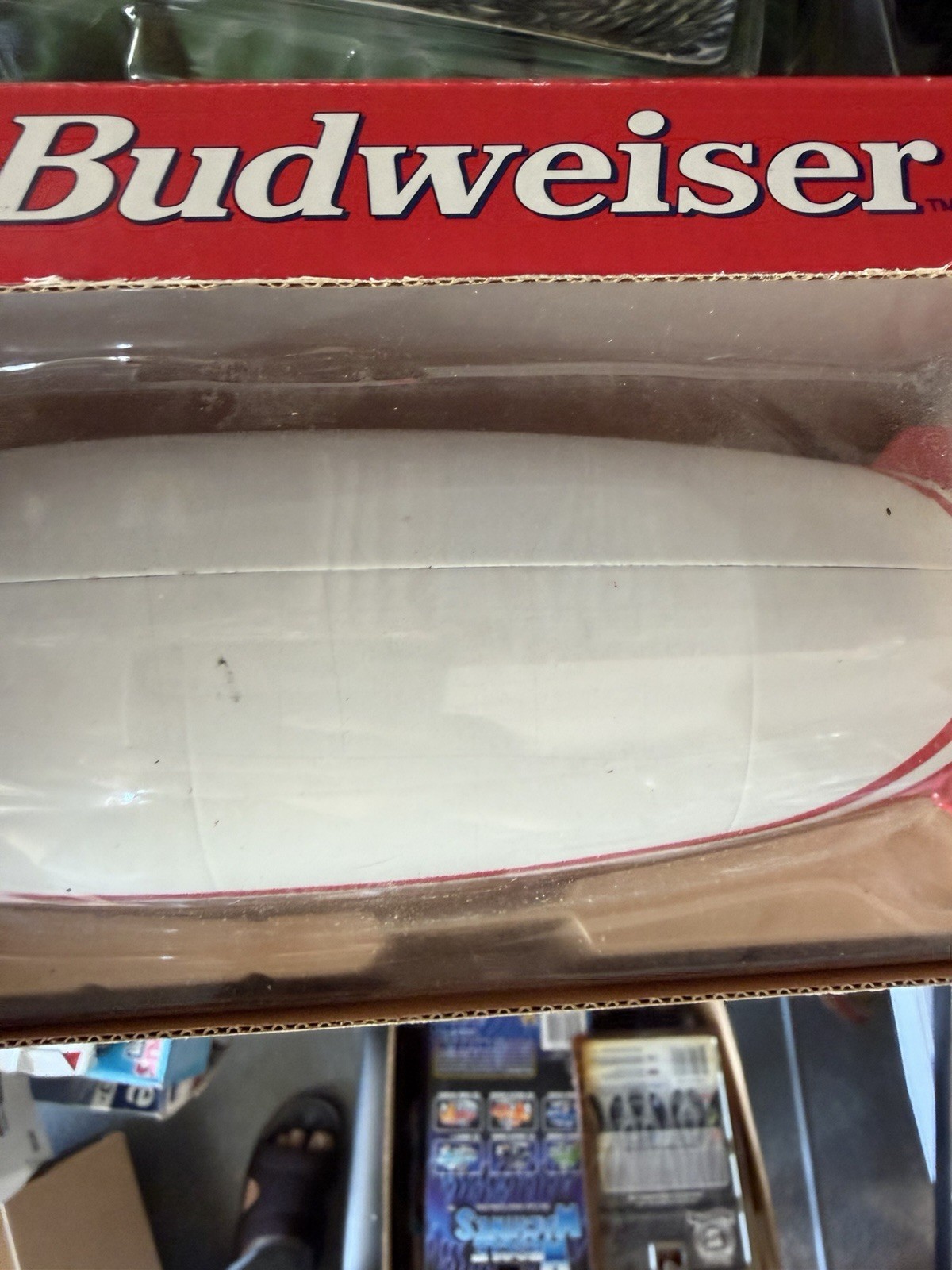 Die Cast Liberty Classics BUDWEISER BUD ONE AIR SHIP Blimp Red & White Bank NEW