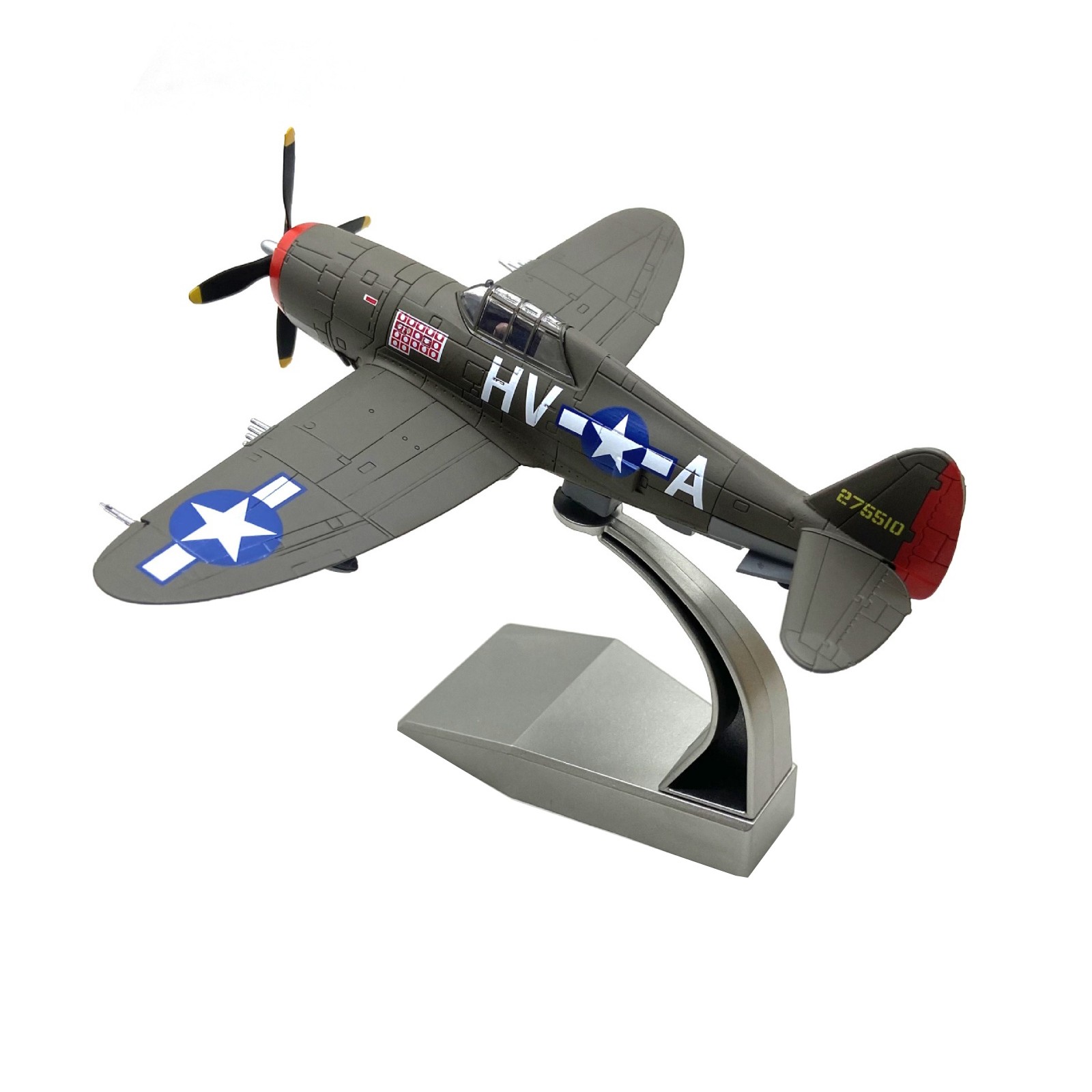 1:72 Scale P-47 Thunderbolt Model Authentic WWII US Aircraft Alloy Gift Ready