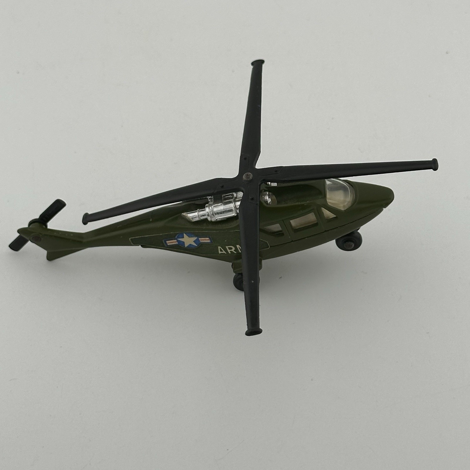 1976 US Army Helicopter Sky Buster SB20 Matchbox Diecast Aircraft Olive Green